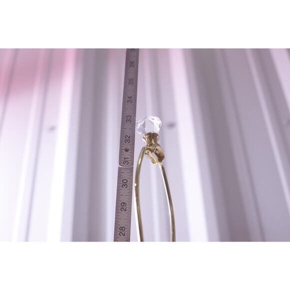 Crystal, High Quality, Gold, Concord, Lamp, Metal, Jewel, Flower, Floral, Lamp, - Picture 5 of 6